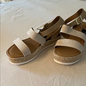 Soda Tan Espadrille Sandals for Women